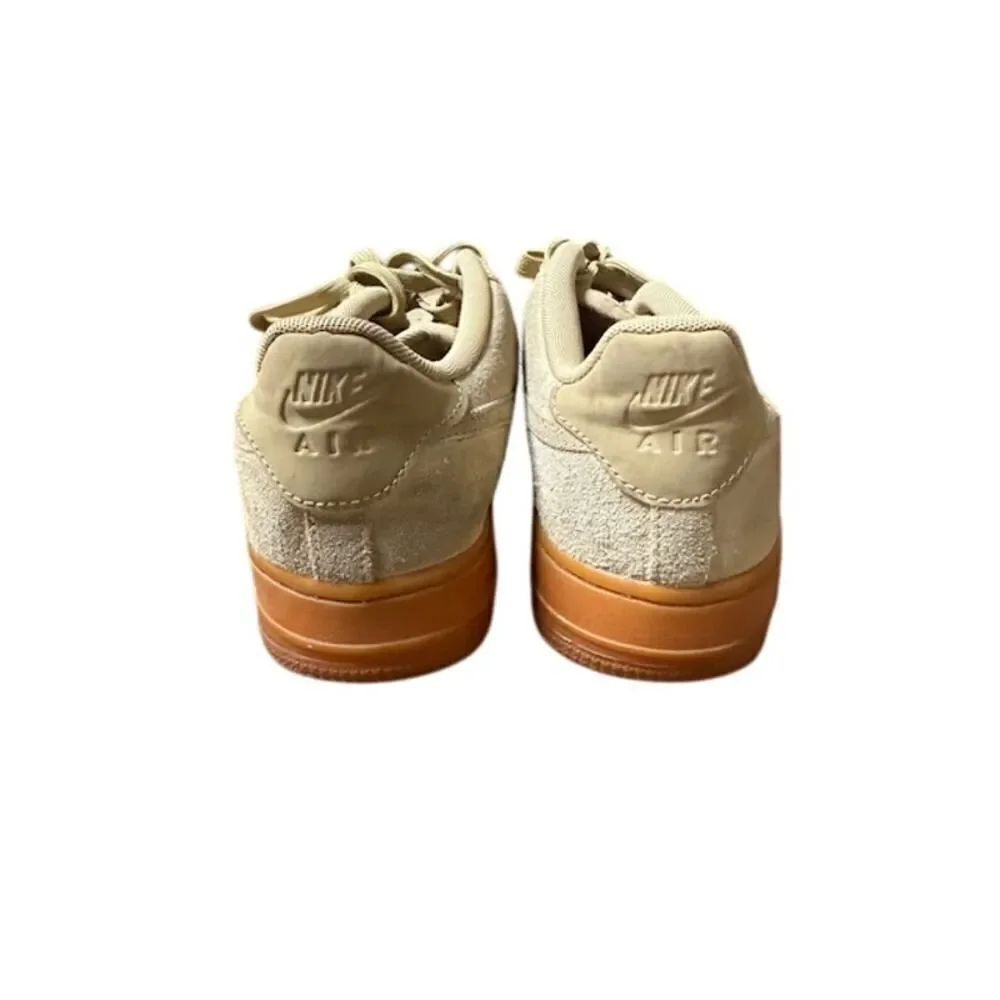 Nike Air Force 1 820438-205 Size Youth 5.5 Tan Suede